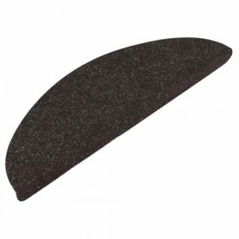 Black Self-Adhesive Stair Mats 30 pcs 56x17x3 cm