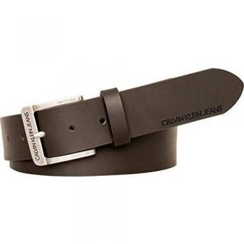 Calvin Klein Jeans Men's Signature CKJ Belt, Turkish Coffee Brown, Length 105 cm