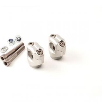 LSL X-bar Pontets guidon Ø28,6, 55mm, argent