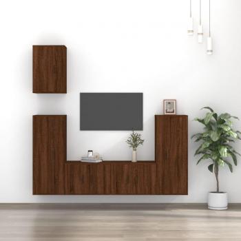 Ensemble de meubles TV 5 pcs Chêne marron Bois d'ingénierie 3188781