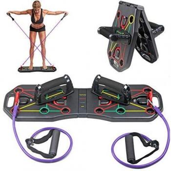 BodyBalance Faltboard – Tragbares Liegestütze‑Set mit Griffen & Bändern