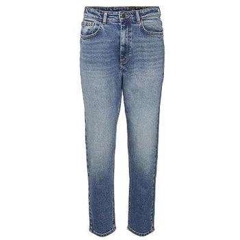 Jean droit en denim bleu marine taille haute Moni W26 L30 femme
