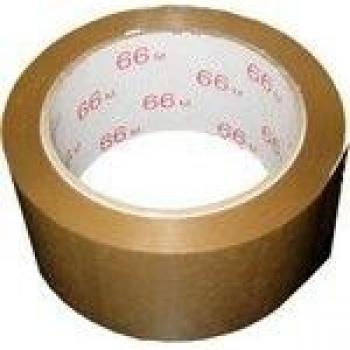 Ruban adhésif d'emballage PVC brun 66 m x 50 mm