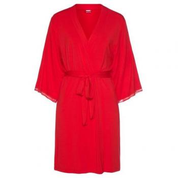 LASCANA Kimono mit eleganter Spitzenkante