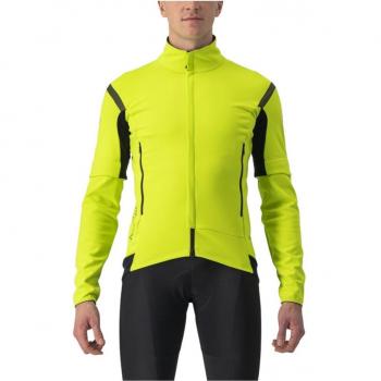 Castelli Perfetto Ros 2 Convertible Jacket Grigio Scuro Giallo