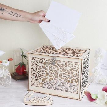 Caja de Regalo de Boda en Madera
