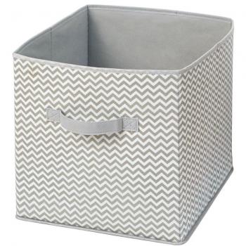 InterDesign 04281EU Chevron Soft Storage – Neutrales Würfel-Set