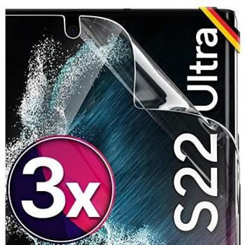 UTECTION 3X Anti-Kratzer Folie für Galaxy S22 Ultra