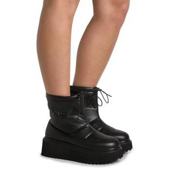 Bottines noires Love Moschino pour dames