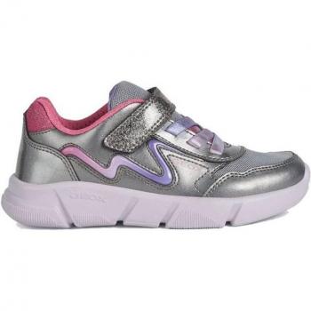 Geox Zapatillas Aril Plateado Gris 31 (Niños)