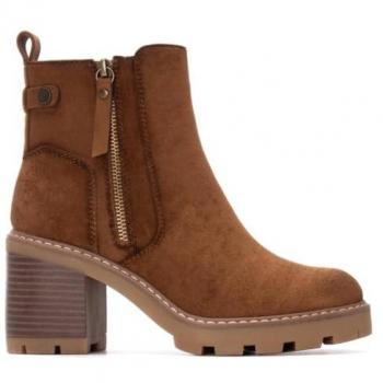Botines de Mujer Refresh Camello – Crema Lateral