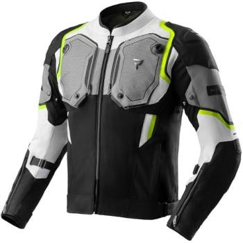 Moto Giacca Rebelhorn Borg II 2XL Nero-Grigio-Giallo