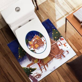 PVC Amovible Toilettes Père Noël Noël