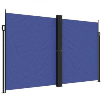 Auvent Latéral Rétractable Bleu 200x600 Cm Vidaxl