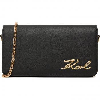 K/SIGNATURE Handtasche von KARL LAGERFELD in Schwarz