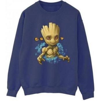 Guardians of the Galaxy Women's Black Groot Flower Sweatshirt