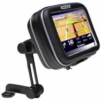 SHAD X0SG40M GPS 4,3 Mirror Bolsa Blanda para Motocicleta, Color Negro