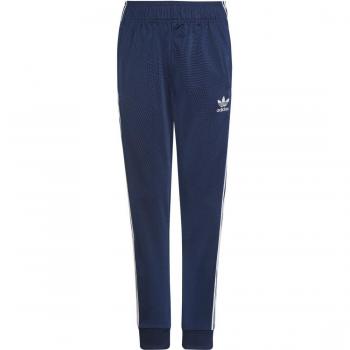Pantaloni Adidas blu per bambini in tessuto tecnico