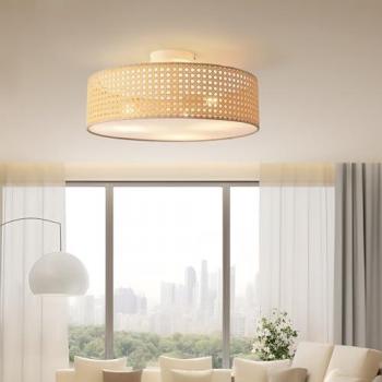Lux.pro Deckenleuchte, 3-flammig Ascot Rattanoptik