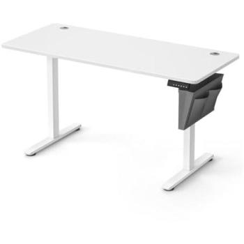 Bureau Blanc Nuage Réglable 60x120 cm, Pochette Pratique