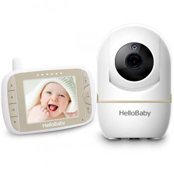 HelloBaby Moniteur Vidéo Bébé 3,2 Pouces LCD