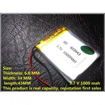 Batterie au lithium polymère 1000mAh 3.7V PL603443