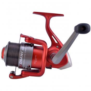 Moulinet Shakespeare Omni 60 Unisexe, Rouge, Taille Unique