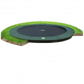 InTerra Exit Trampolin mit Bodenfläche 427 cm – Grüne Variante