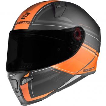 Bogotto FF110 Cinder Casco Bicolor (Nero/Arancione), M
