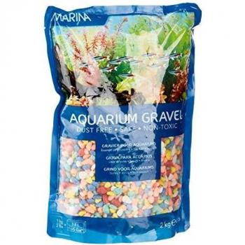 Marina Rainbow Blend Aquarium Gravel, Multi-Coloured, 2kg