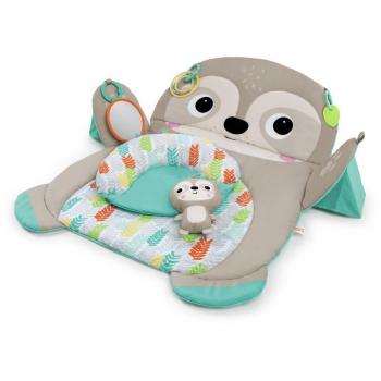 Tapis Déveil Paresseux XL avec coussin de maintien – 8 x 81 x 61 cm – Couleurs vives – Pour bébés dès la naissance