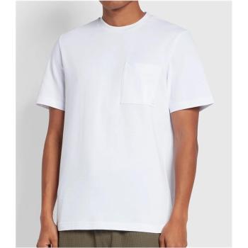 Polo bianco Farah con tasca