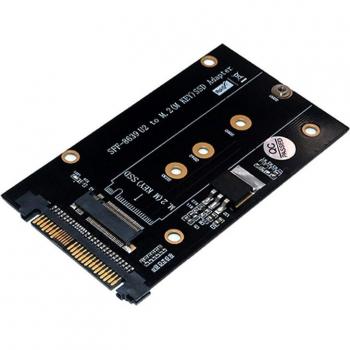 M.2 NVMe SSD U.2 Interface Adapter with Black Heatsink