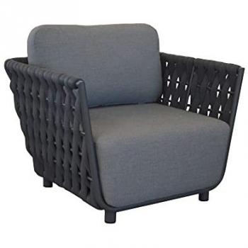 Chaise Lounge Hug Aluminium Tresse Sangle Anticr