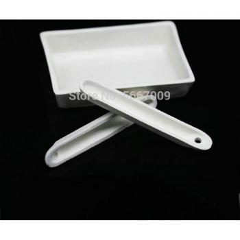 Lab Ceramic Crucible Cupel Boat Set (10pcs) for Tube Muffle Furnaces