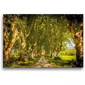 Landsitz‑Leinwand 45 × 30 cm, Premium Textilqualität