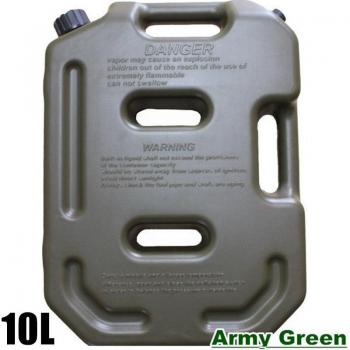 Jerrycan depósito plástico negro 10 litros