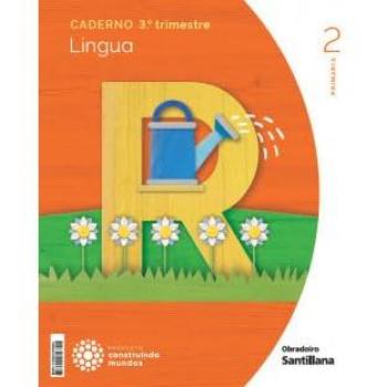 CADERNO LINGUA 2 PRIMARIA 3 TRIM CONSTRUINDO MUNDOS (Tapa blanda).