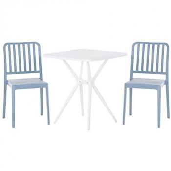 Set de Salon Bistrot Bleu/Blanc SERSALE