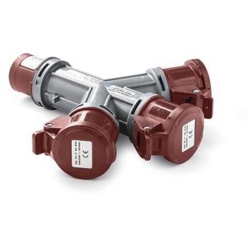 Adaptateur FAMATEL 15009 3P+N+T 32A 380V IP44