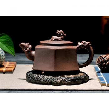 Chinese Unicorn Purple Clay Kung Fu Teapot 320ml