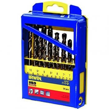 Kit di punte HSS (cobalto, 1-10 mm) – 19 pezzi