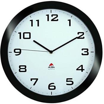 Alba Wanduhr Horissimo N 38 x 5,5 cm Schwarz
