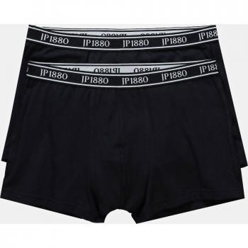 JP1880 Men's Boxer Briefs, Plus Size, Black, 2 Pack, Size 16