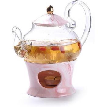 Ceramic Puer Tea Set with Marbling Design 500ml