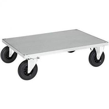 Ladefläche 1000x700mm Transportwagen | Vielseitiger Plattformwagen mit Gummireifen