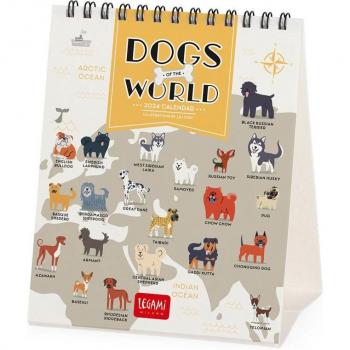 Calendario sobremesa Legami 2024 Dogs of the World