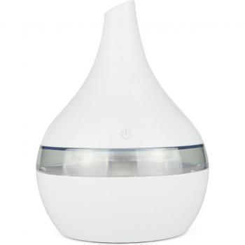 Ambientador y humidificador ultrasónico con niebla fría y aromaterapia LED, 300ml
