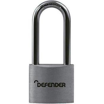 Defender Aluminium Padlock Long Shackle 40Mm