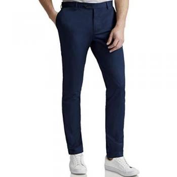Hackett Pantalon Ultra LW Chino, Bleu, Taille 34 Homme